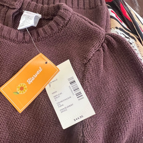 Gymboree Purple Knit Dress with Sunflower Design - Picture 9 of 11